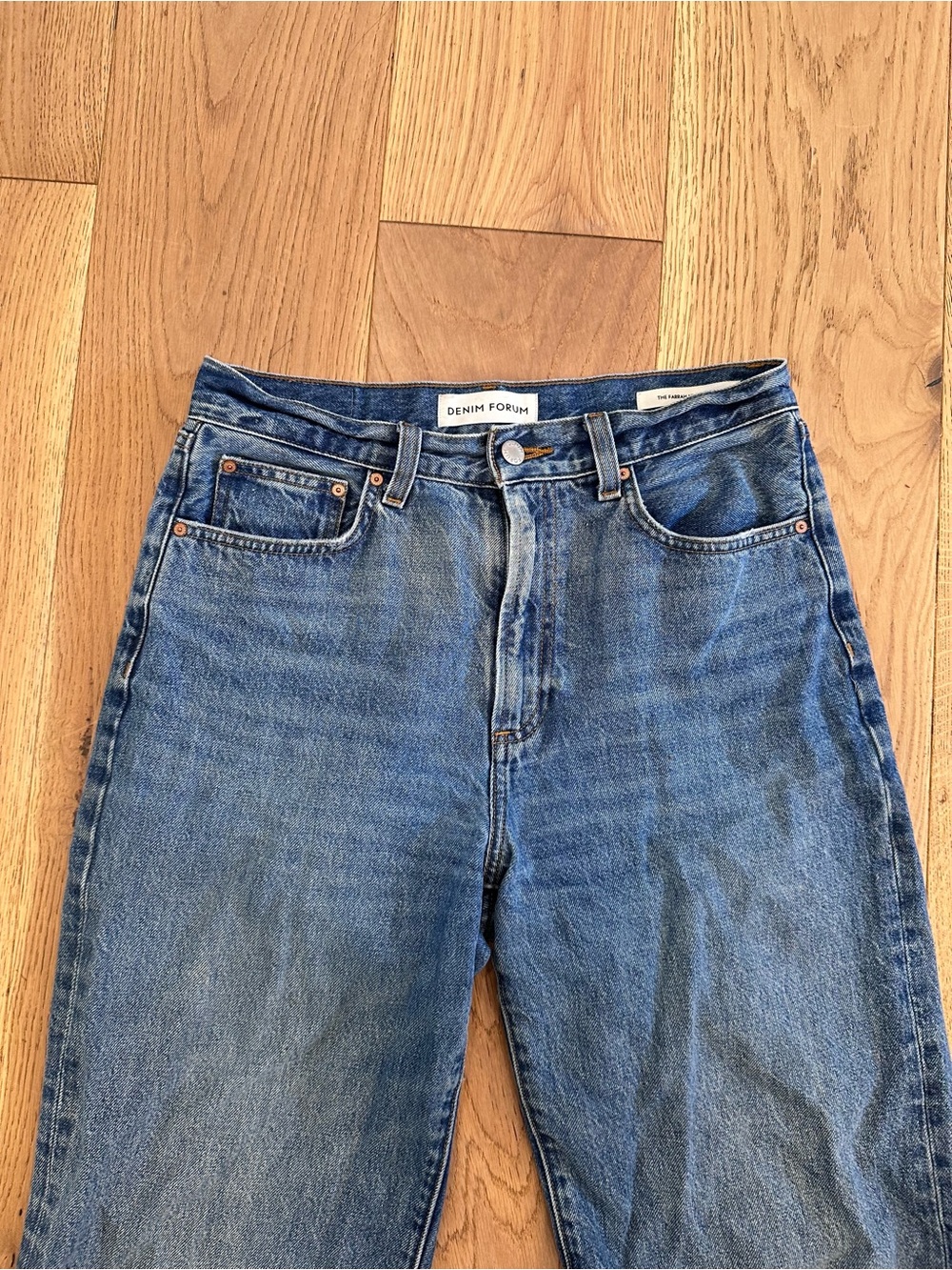Aritzia Farrah Wide Leg Blue Women’s Jeans - Picture 5 of 7